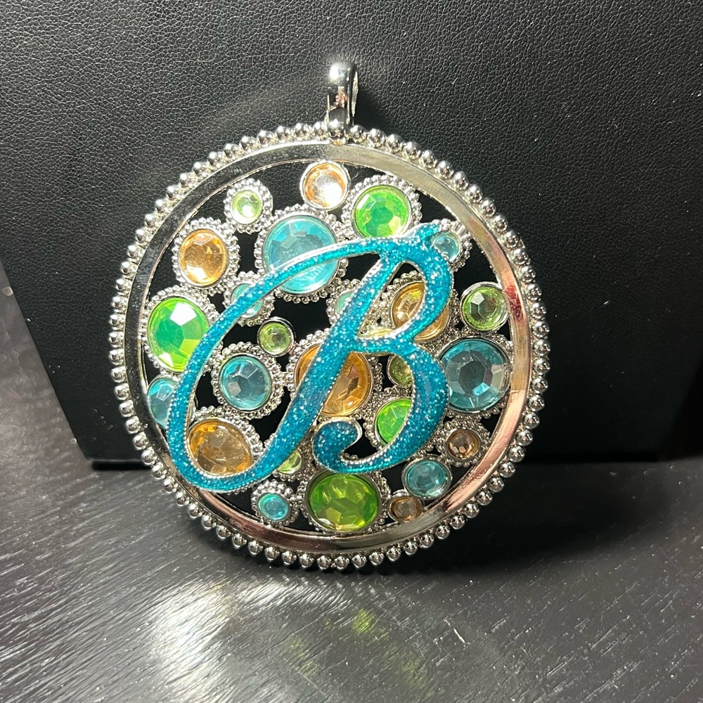 Multicolor “B” Pendant